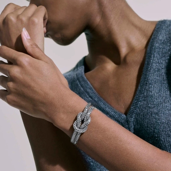 ❤️John Hardy❤️ - Love Knot Bracelet, Sterling Silver, 10MM - Picture 5 of 16